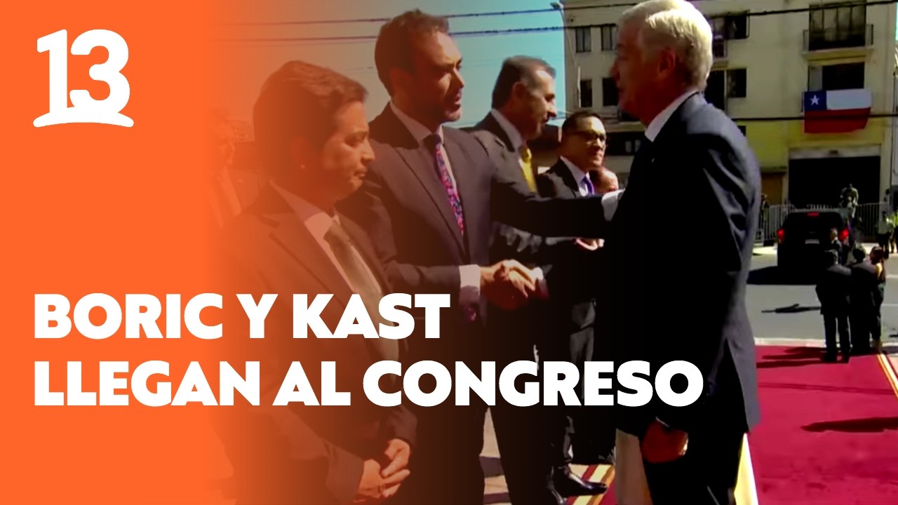 Gabriel Boric y José Antonio Kast llegan al Congreso Nacional para ceremonia de Cambio de Mando