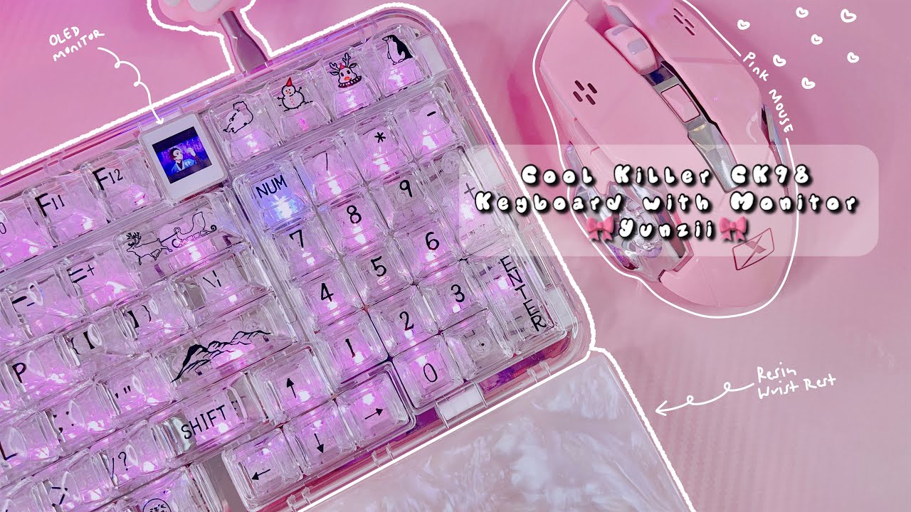 Unboxing Keyboard with Mini Display | CoolKiller CK98 | Keyboard w/ Gif So Kawaii 🎀 Yunzii🎀