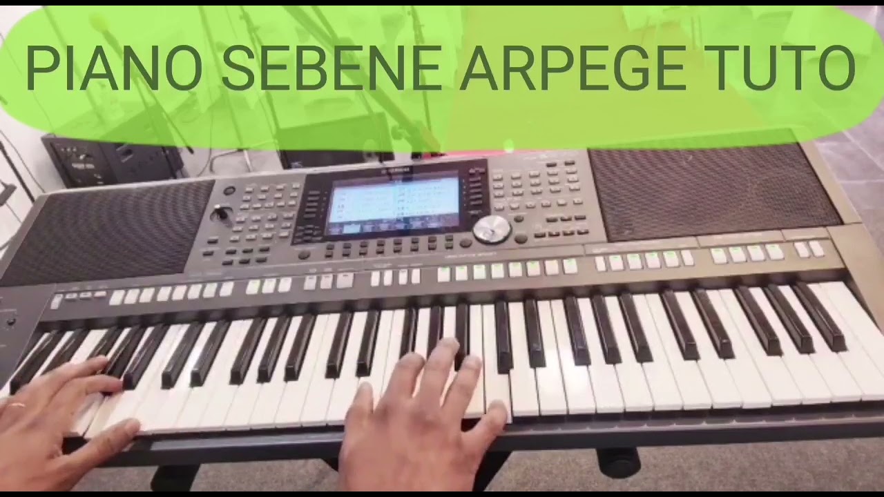 PIANO SEBENE TUTORIEL ARPEGE #louange comment jouer #2022 |  Robert Okhe