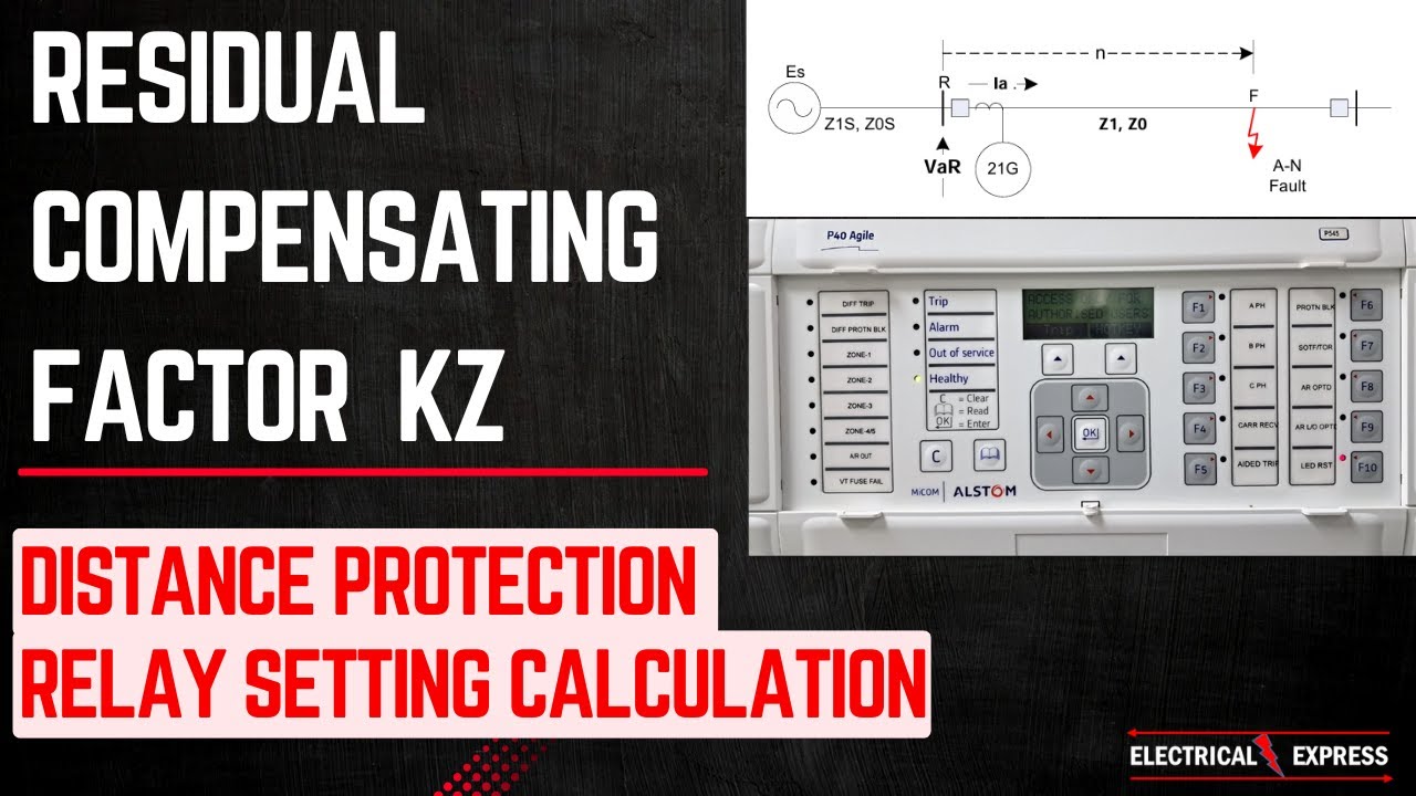 Residual Compensating Factor| Zero Sequence compensation factor| Kz/ Kn Factor| Distance Protection
