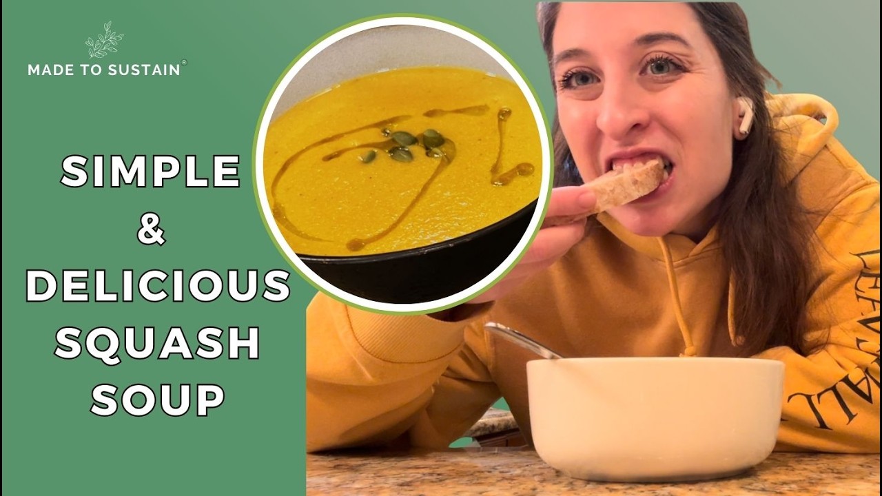 Easy Creamy Butternut Squash Soup Recipe (Dairy Free) - Ready in 30 Minutes!