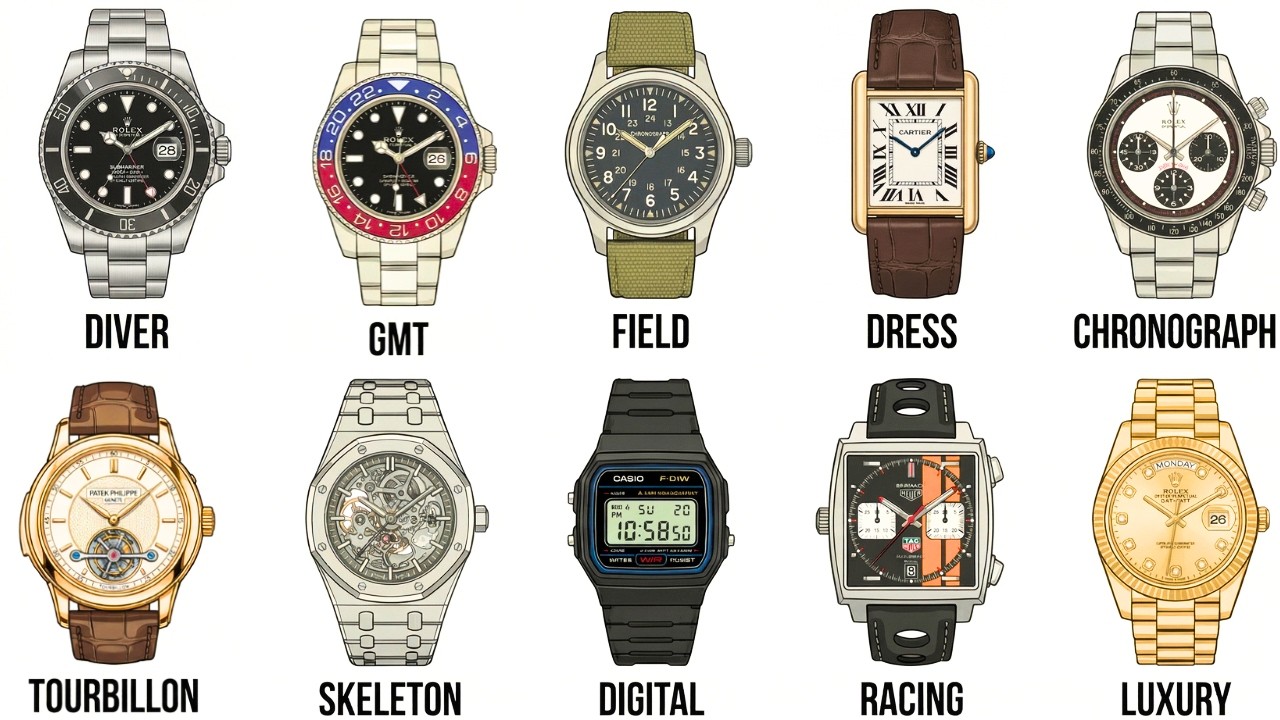 Every Watch Type Explained In 16 Minutes