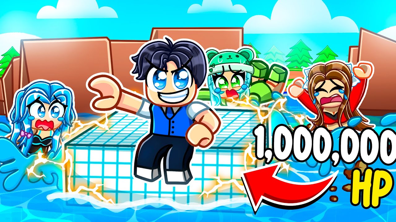 GLITCHED BOAT WITH 1,000,000,000 HP BLOCKS in Roblox Build a Boat!