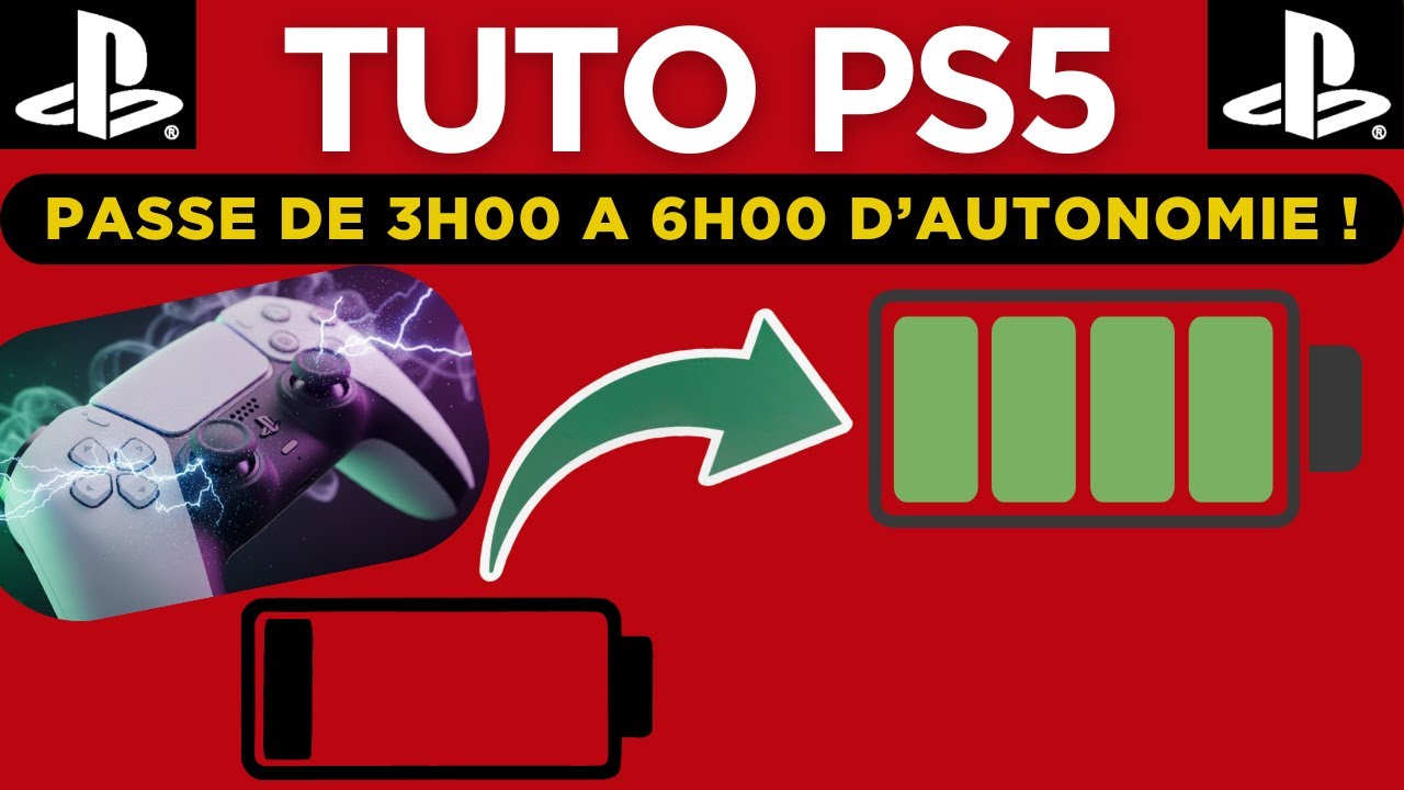 Comment AUGMENTER l&rsquo;Autonomie de la Manette DualSense PS5 ? (Tuto Rapide et Facile)