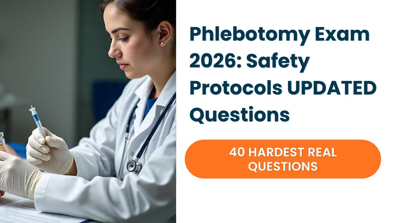 Phlebotomy Exam 2026: Safety Protocols 40 Hardest Real Questions
