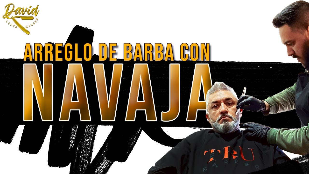 Cómo ARREGLAR y PERFILAR la BARBA con NAVAJA (PASO a PASO) ✅