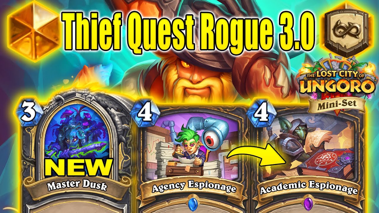 I Found The Most Fun Rogue Deck To CRAFT Any Day At The Lost City of Un'Goro Mini-Set | Hearthstone