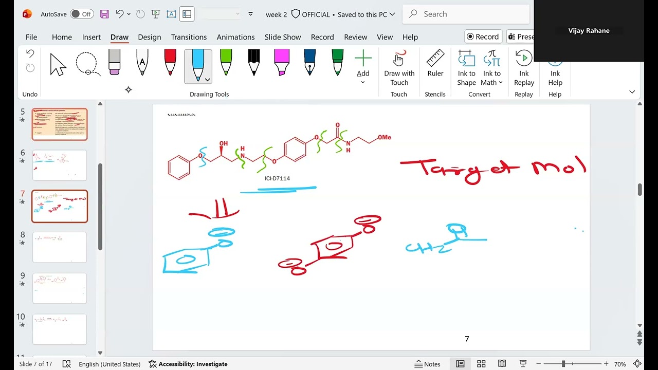 Week 2: A Study Guide In Organic Retrosynthesis: Problem Solving Approach