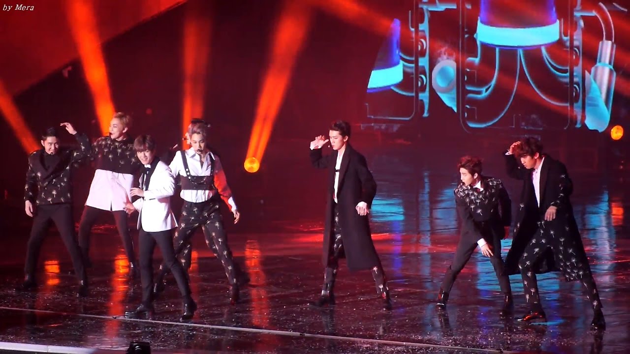 161226 엑소 (EXO) - Monster (몬스터) 음향사고 당황하는 멤버들 [전체] 직캠 Fancam (2016 가요대전) by Mera