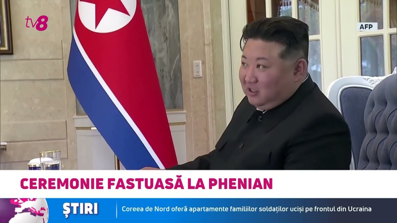 Ceremonie fastuoasă la Phenian: apartamente pentru familiile soldaților uciși