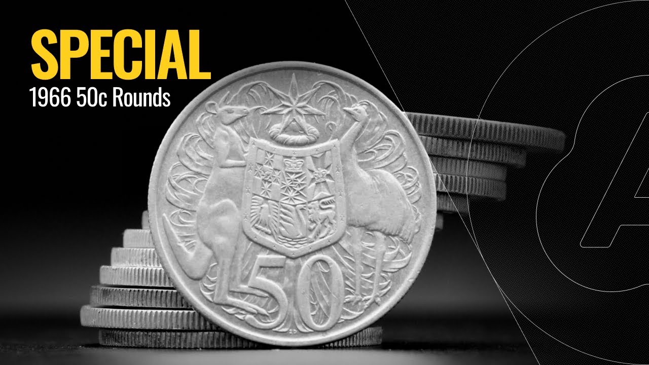 СПЕЦИАЛЬНОЕ ПРЕДЛОЖЕНИЕ: 50 монет номиналом 50 центов 1966 года (10,62 г чистого серебра на монету)