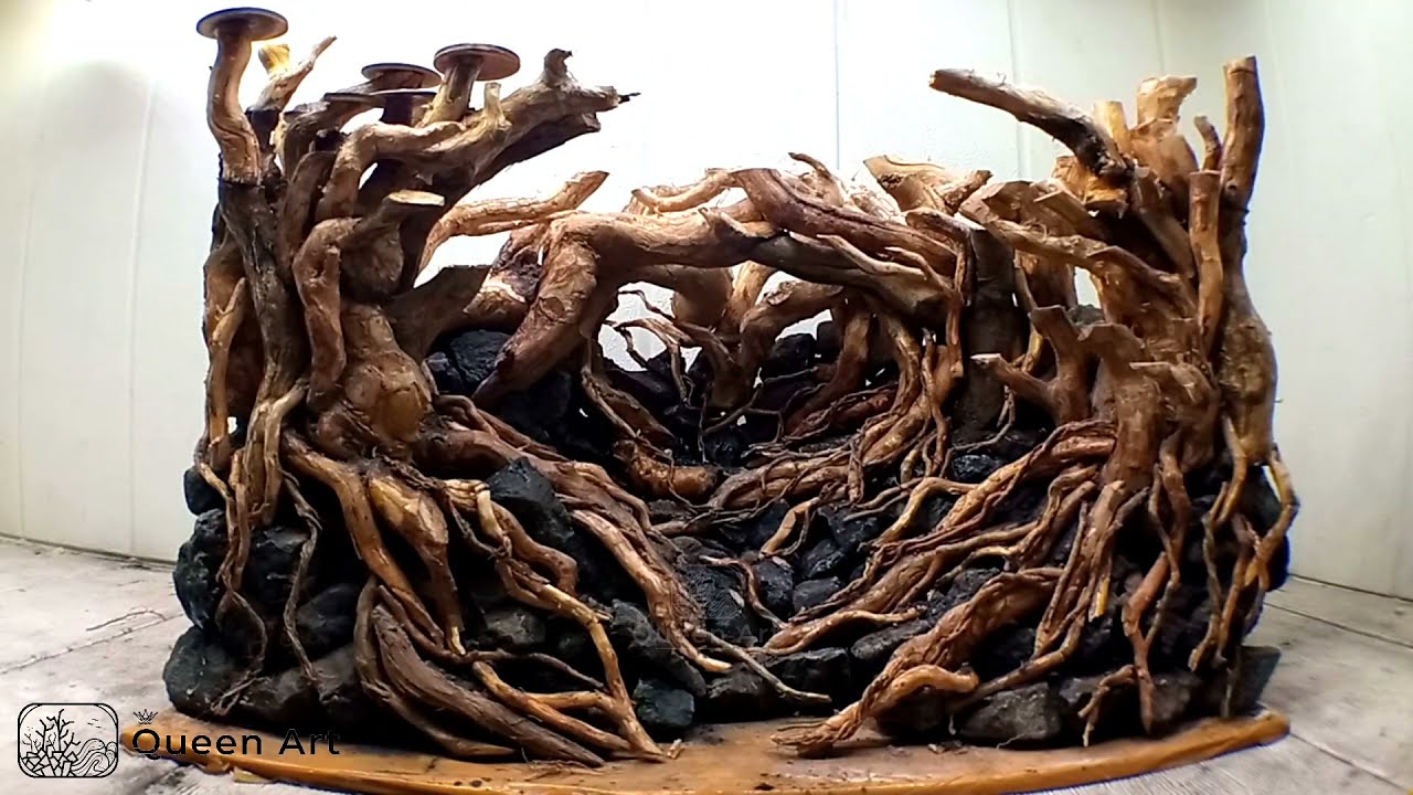 Как сделать акваскейп в джунглях в Hardscape - Roots Senggani