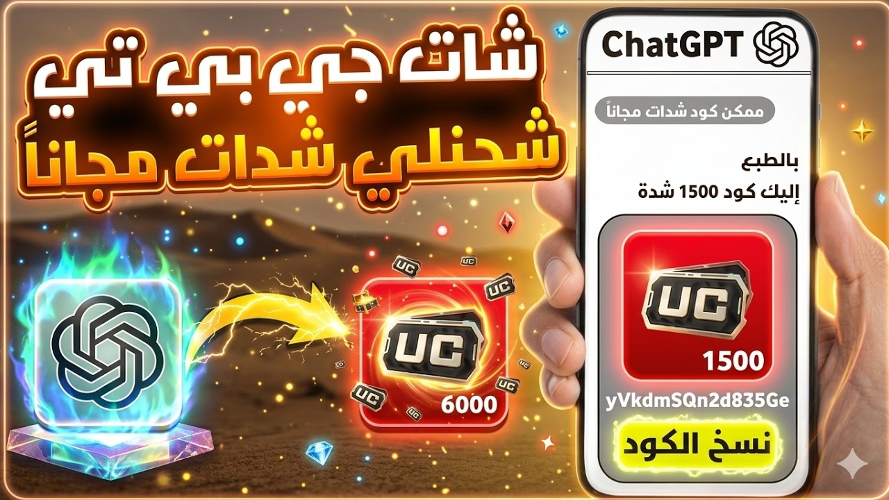 خليت شات جي بي تي يشحنلي 1500 شدة مجاناً 😍| ببجي موبايل