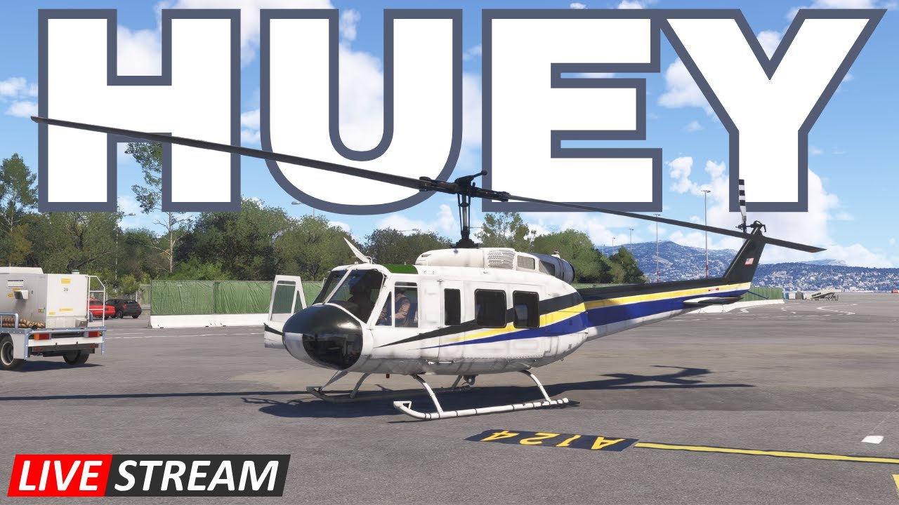 Livestream - Taog's Hangar UH-1H Huey - Nice and Monaco -Microsoft Flight Simulator 2024