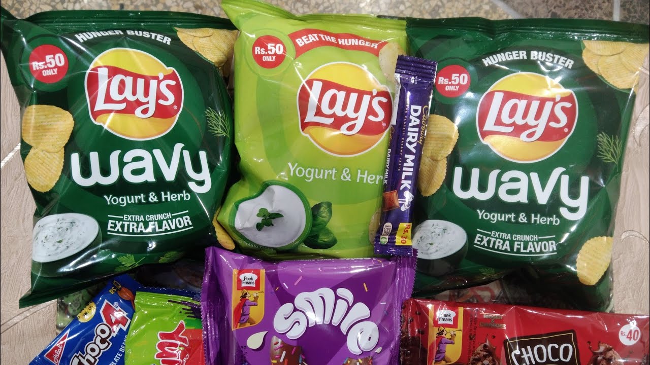 ASMR Most Popular Lays Chips 🥔 | Colorful Yums 😋 Crunchy Sounds