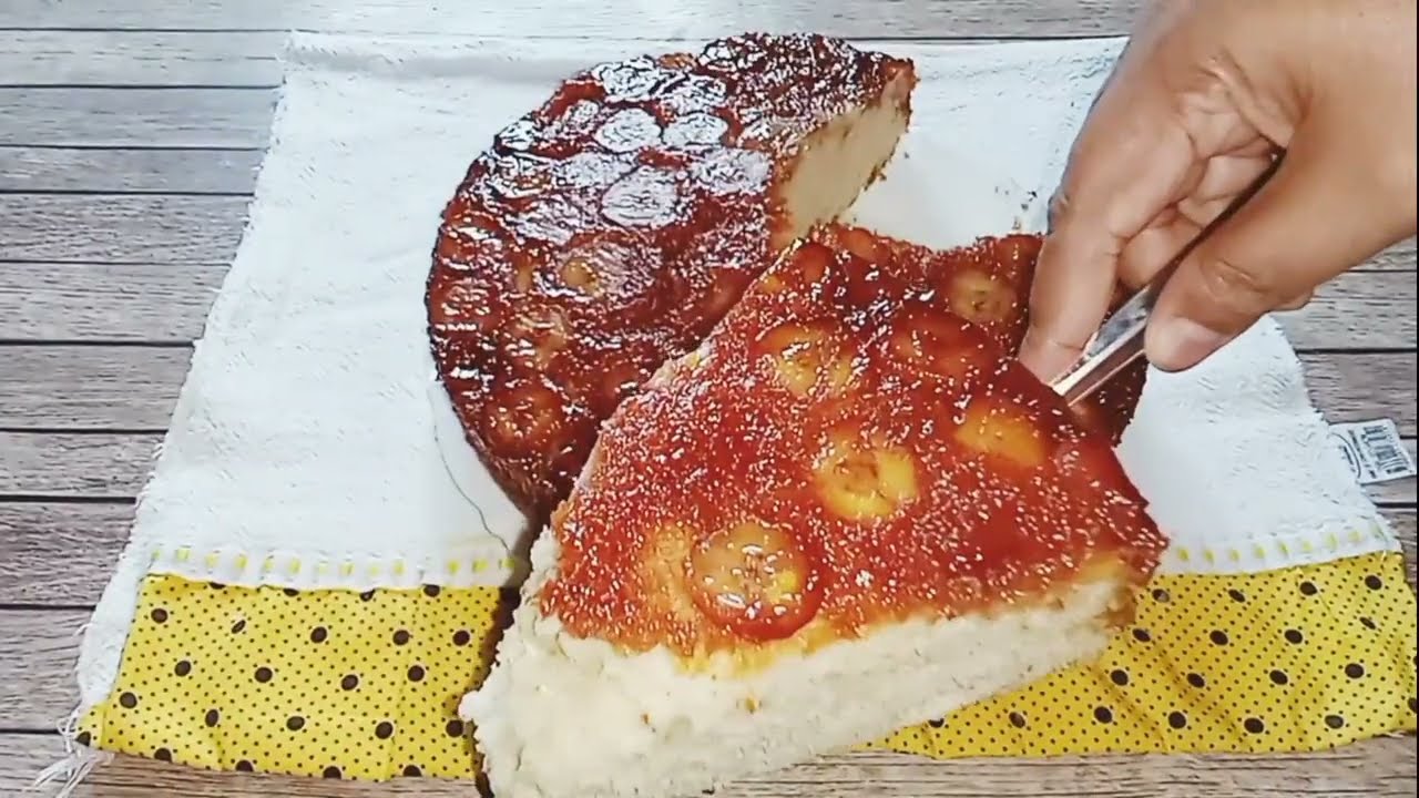 COMO FAZER BOLO DE BANANA COM CALDA QUE DERRETE NA BOCA 🍌✨