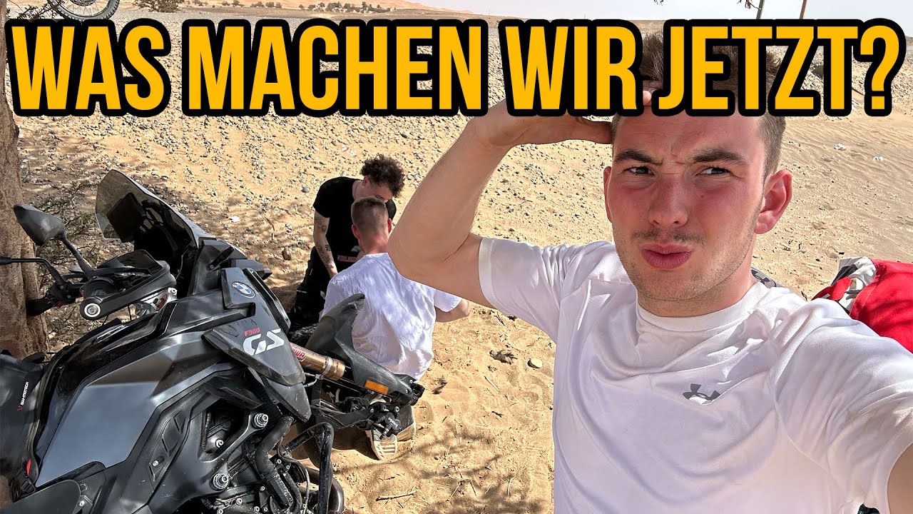REIFEN GEPLATZT mitten in DER WÜSTE 😳 | Hamburg - Afrika Tag 9