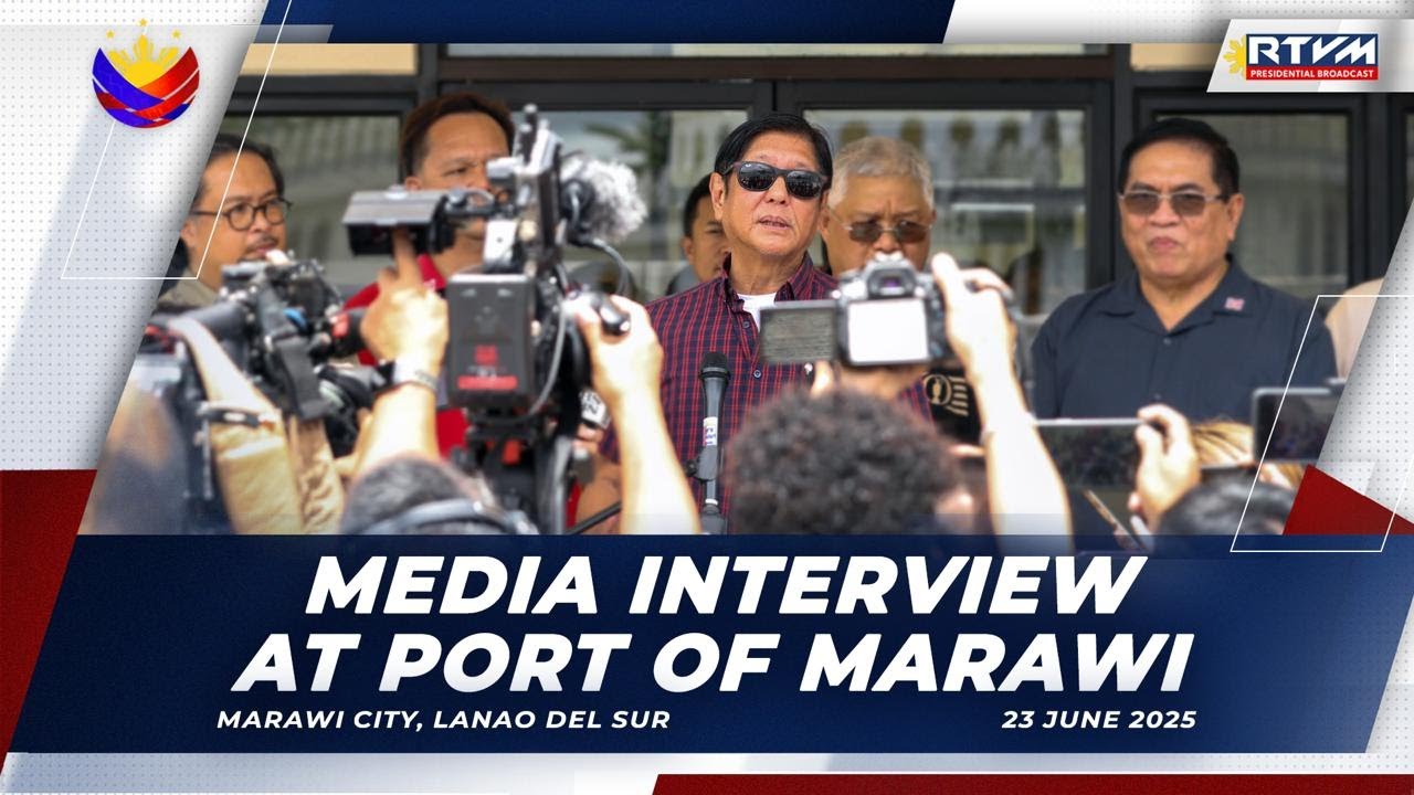 Media Interview in the Port of Marawi 6/23/2025