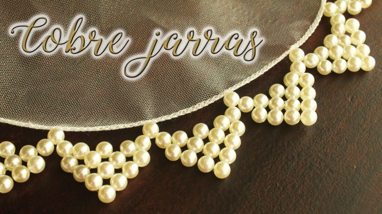 Artesanato passo a passo: Cobre jarras PÉROLAS