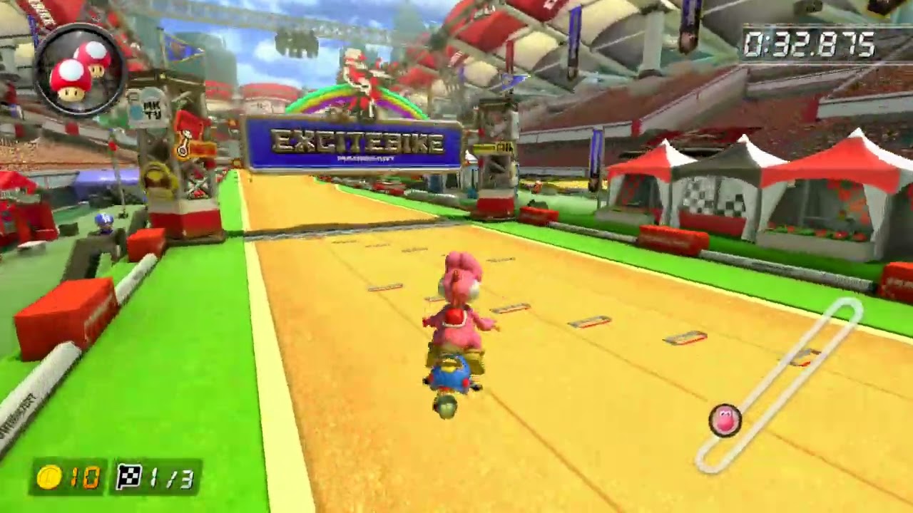 Excitebike Arena [150cc] - 1:38.746 - nasuno (Mario Kart 8 Deluxe World Record)