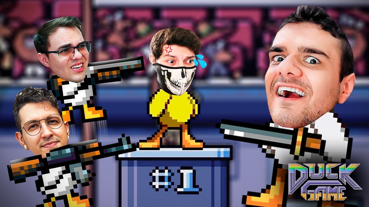 DUCK GAME: QUEM VENCER AGORA É O CAMPEÃO DEFINITIVO! - c/ Vx, MrFalll e Fujinuma