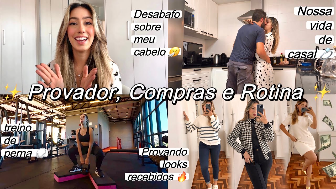 ROTINA de CASAL, PROVADOR de RECEBIDOS, COMPRINHAS, BATE PAPO sobre CABELO e + 🌟🔥 Cacá Anjos