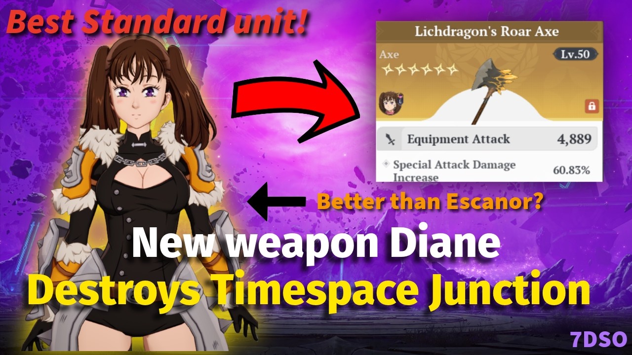 NEW WEAPON MAKES DIANE OVERPOWERED!! Diane Destroys Timespace Junction || SEVEN DEADLY SINS ORIGIN