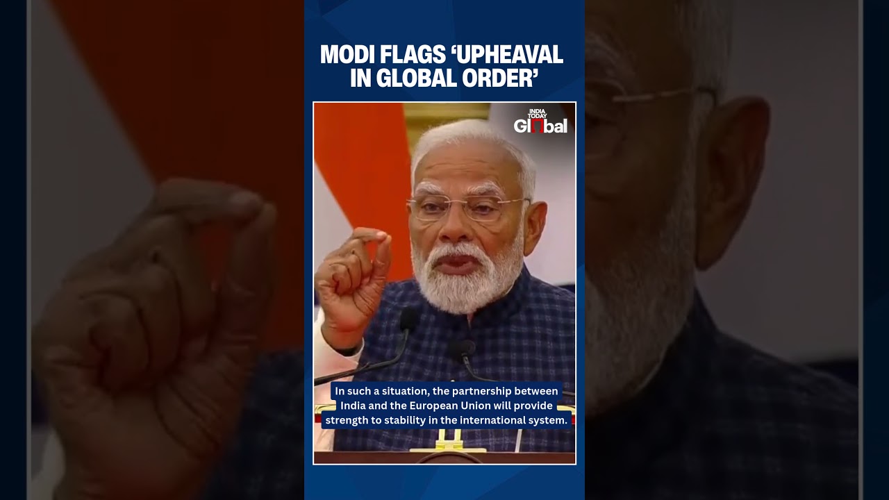 Modi Warns of Global Order Upheaval as Trump Politics Roils World | India-EU FTA | #modi