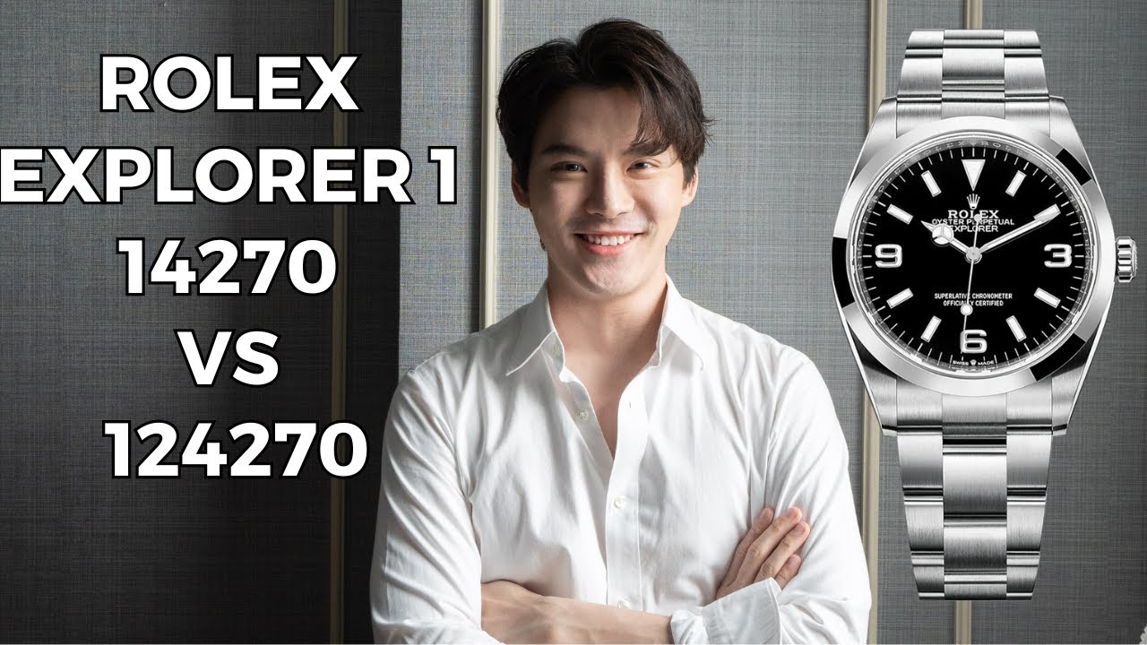 Rolex explorer 1 36mm เลือกรหัสไหนดี? 14270 vs 124270