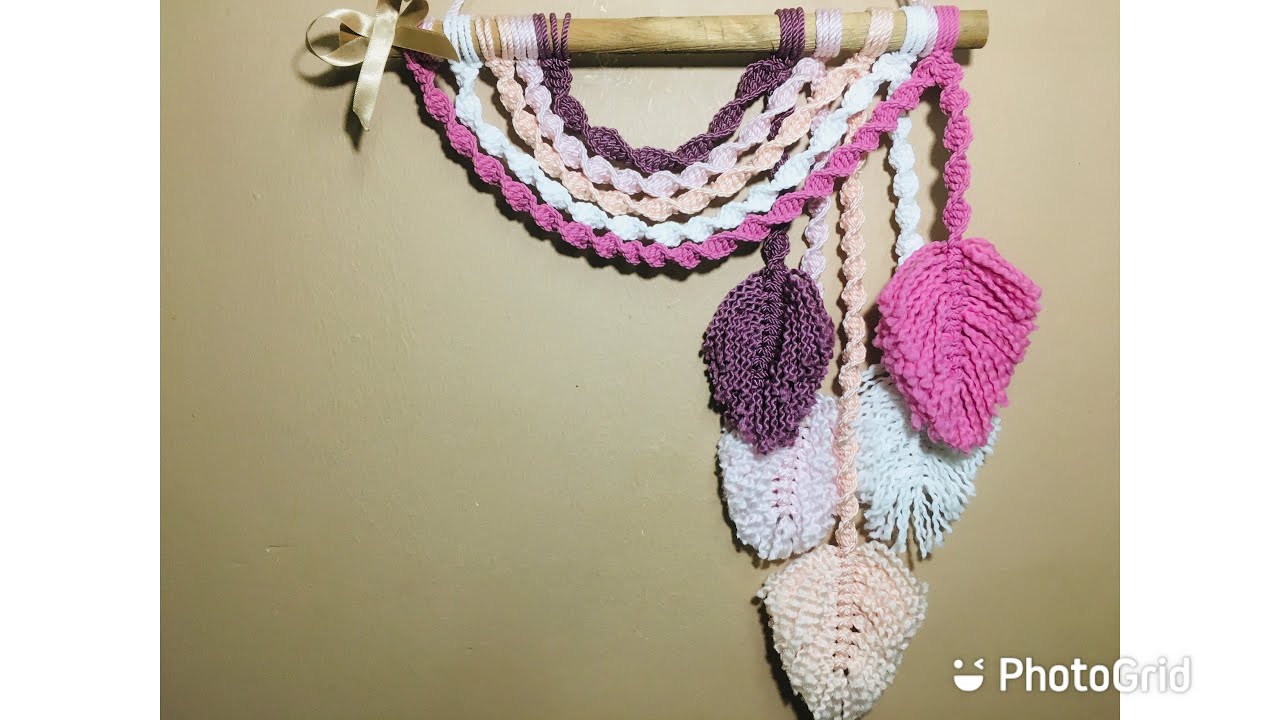 ازاي اعمل قطعة ديكور شيك بالمكرمية - MACRAME WALL HANGING TUTORIAL
