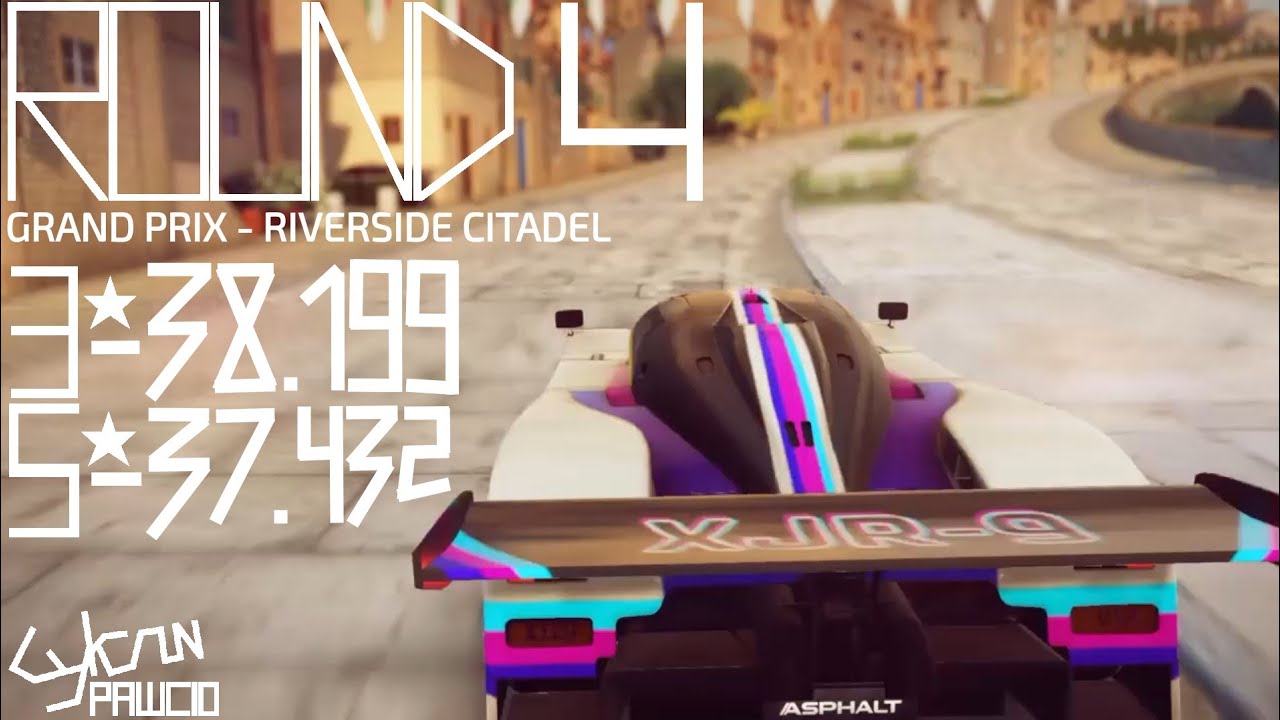 Asphalt Legends - Grand Prix - XJR-9 - Round 4 (Riverside Citadel) - 38.199 3* / 37.432 5*