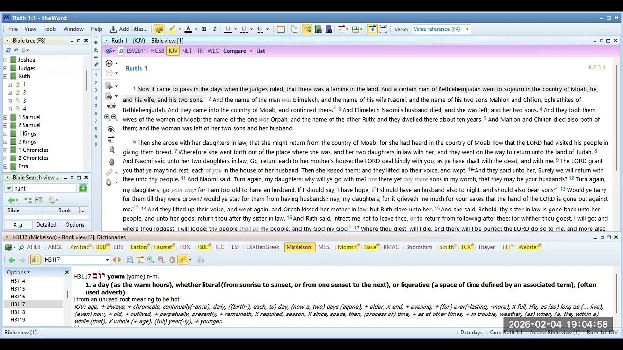 Bible Study RUTH Chapter 1