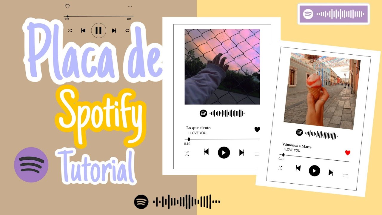 Cómo hacer plantilla de Spotify ♡/tutorial /placa Spotify (^_-)