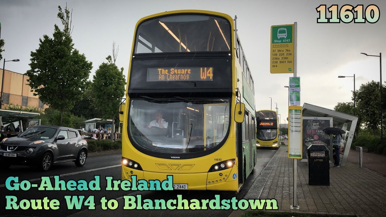 Go-Ahead Ireland | Route W4 (The Square to Blanchardstown) | Full Route Visual | 11610 (172-D-21440)