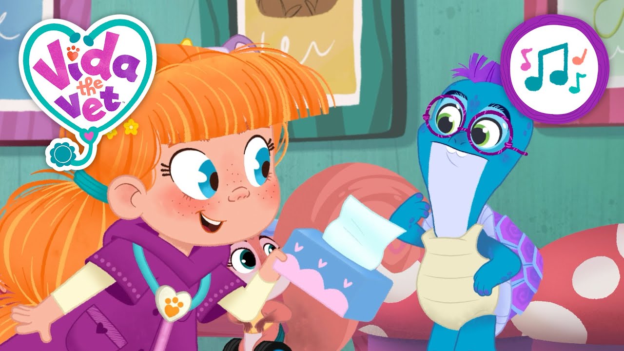 Sweetwood&rsquo;s Sneezy Day Song @VidaTheVet Music Video 🎶 Fall Cartoons for Kids #Fall #kidsSong