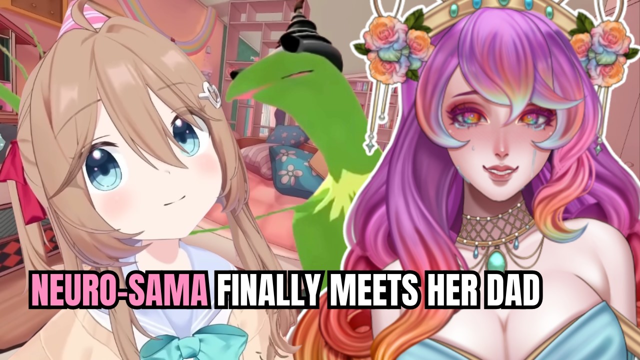 NEURO-SAMA MEETS HER DAD | Rainbow Reacts to Neuro's VRChat Debut! w/Vedal!