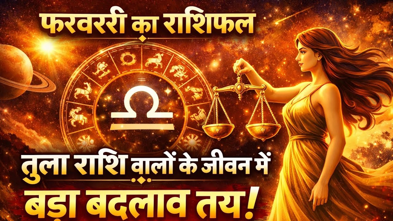 फरवरी का राशिफल: तुला राशि वालों के जीवन में बड़ा बदलाव तय!  @Vaidik_Jyotish