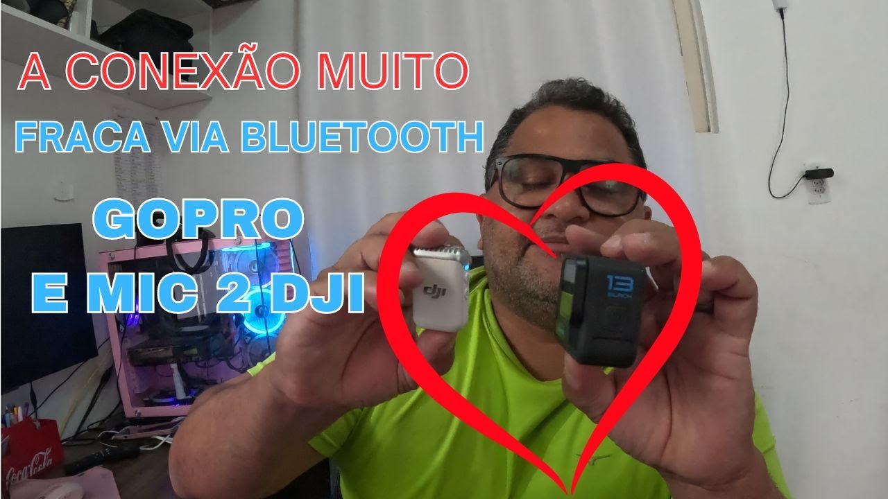 GOPRO 13 E MIC 2 DA DJI CONEXÃO VIA BLUETOOTH