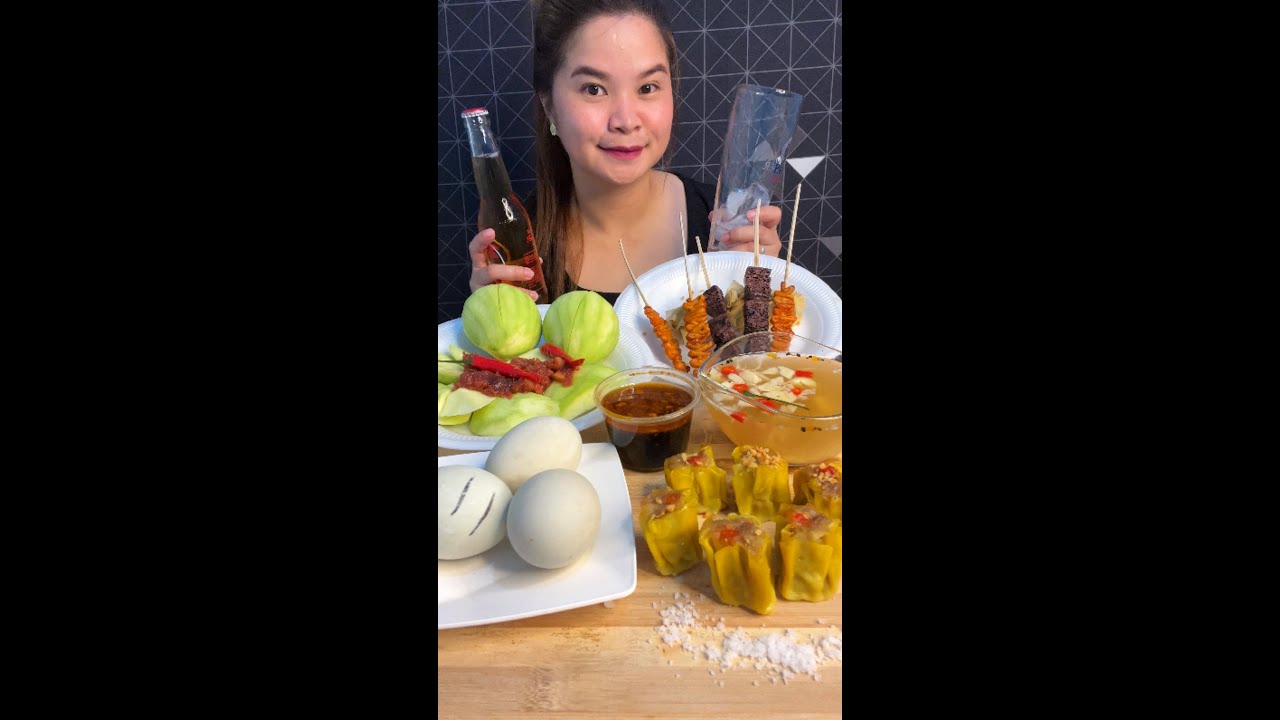 FILIPINO STREET FOOD | MUKBANG ASMR | MUKBANG PH | MAYCY EATS
