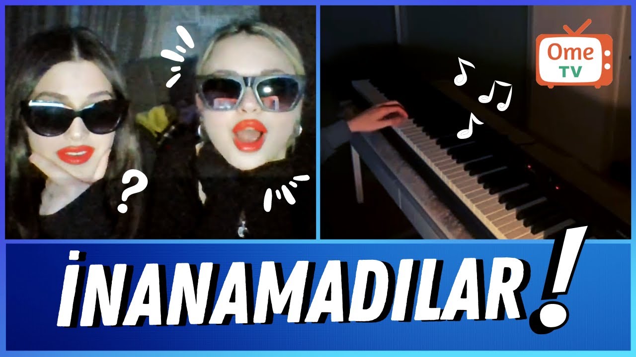 OMEGLE PİYANO İLE ENTERESAN TEPKİLER!