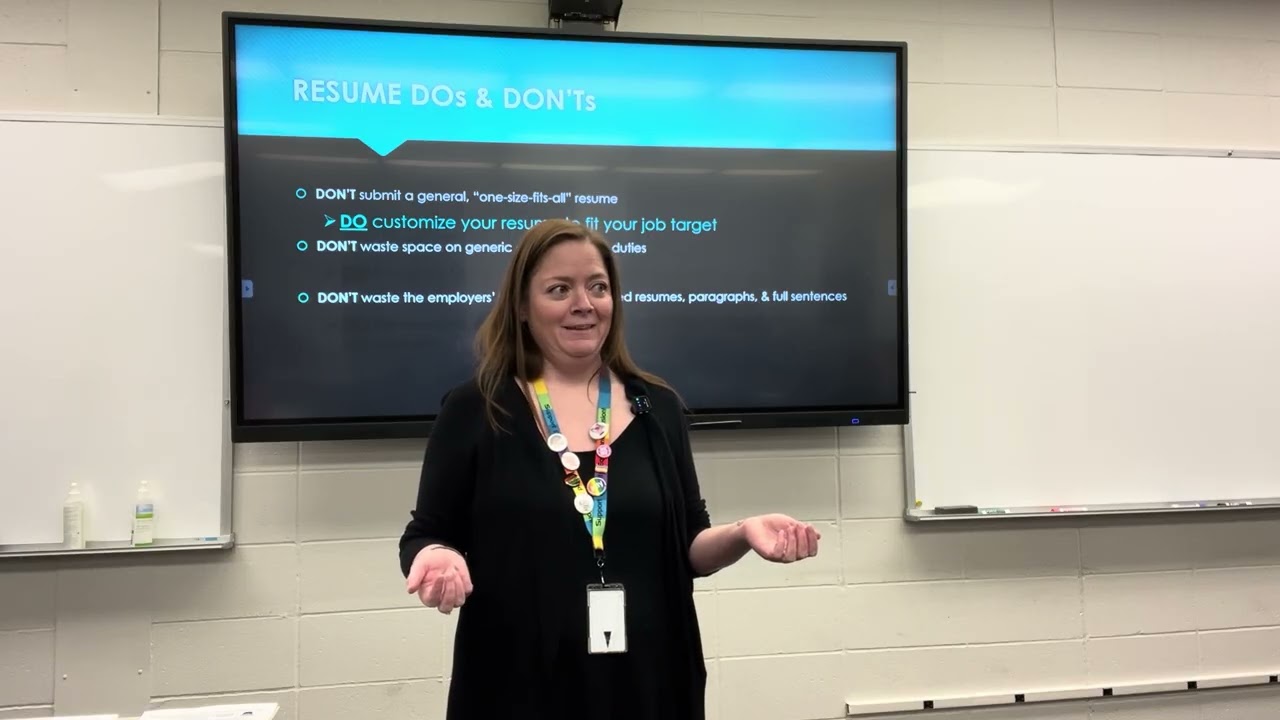 Accounting Professionalism, Spring 2025: Sara Clayton, DMACC Career Services; resumes, part 1