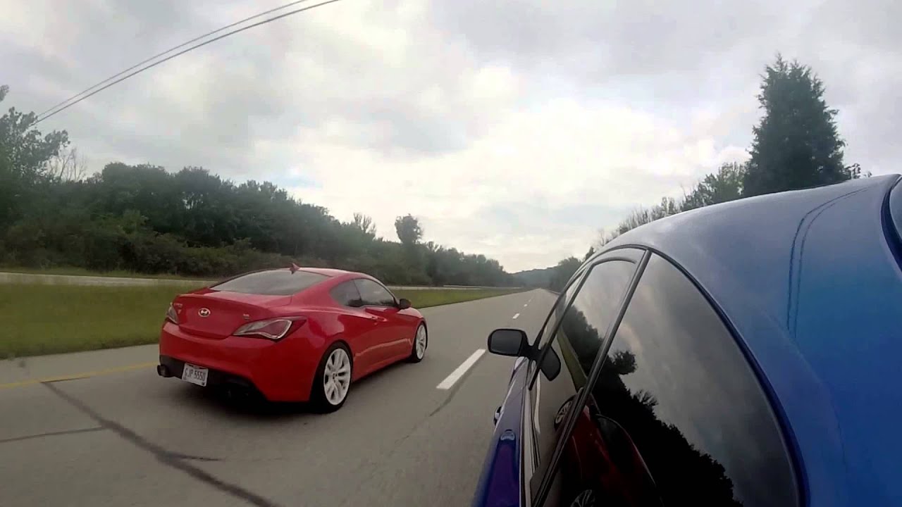 13 WRX Stage 2 vs 13 3.8 Genesis Coupe