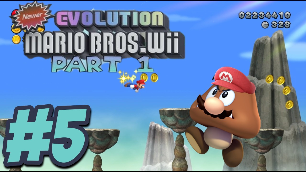 Newer Evolution Mario Bros Wii Part 1 100% #5