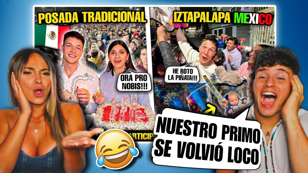 REACCIONAMOS a LAS POSADAS que VIVIERON NUESTROS TIOS y PRIMOS en MÉXICO 🇲🇽😱 *qué LOCURA*