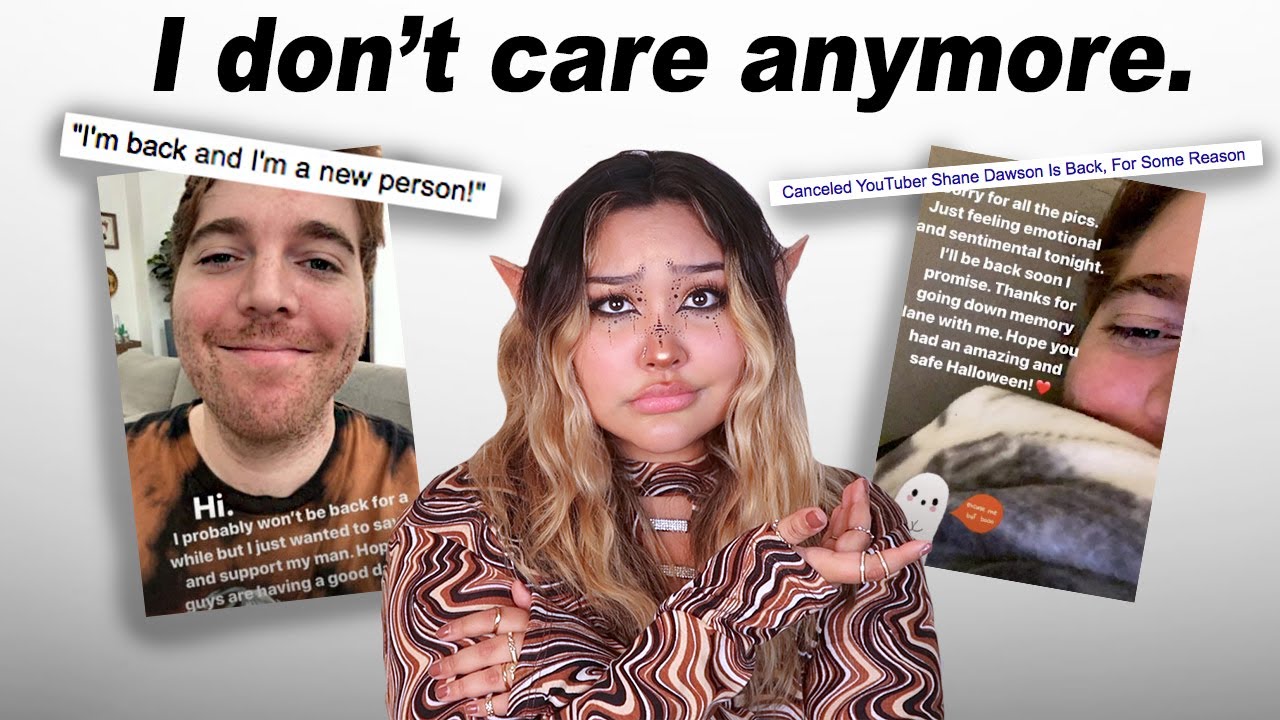 Shane Dawson is back, and I'm over it.