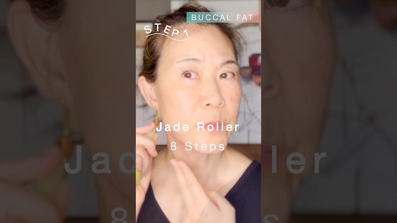 🔥The Secret to Looking Younger: Jade Roller Tips That Really Work! #beautytips #skincare #faceyoga