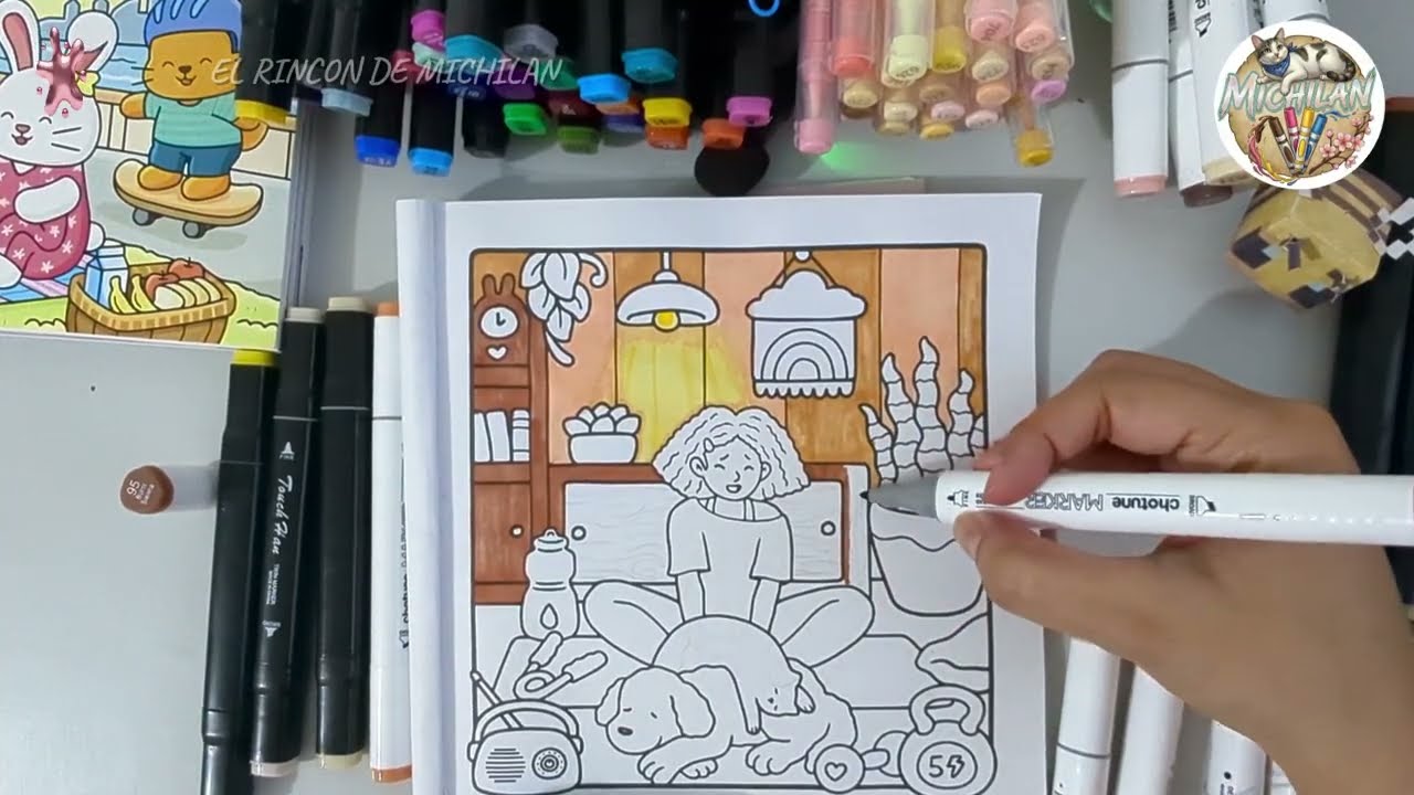 Satisfying Girl moments Coloring | ASMR & Calm