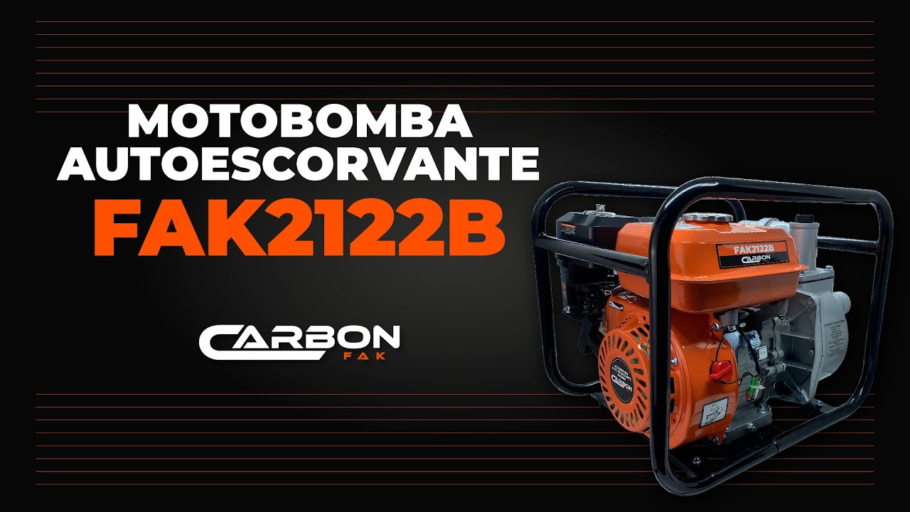 Montagem Motobomba Autoescorvante FAK2122B - Carbon Fak
