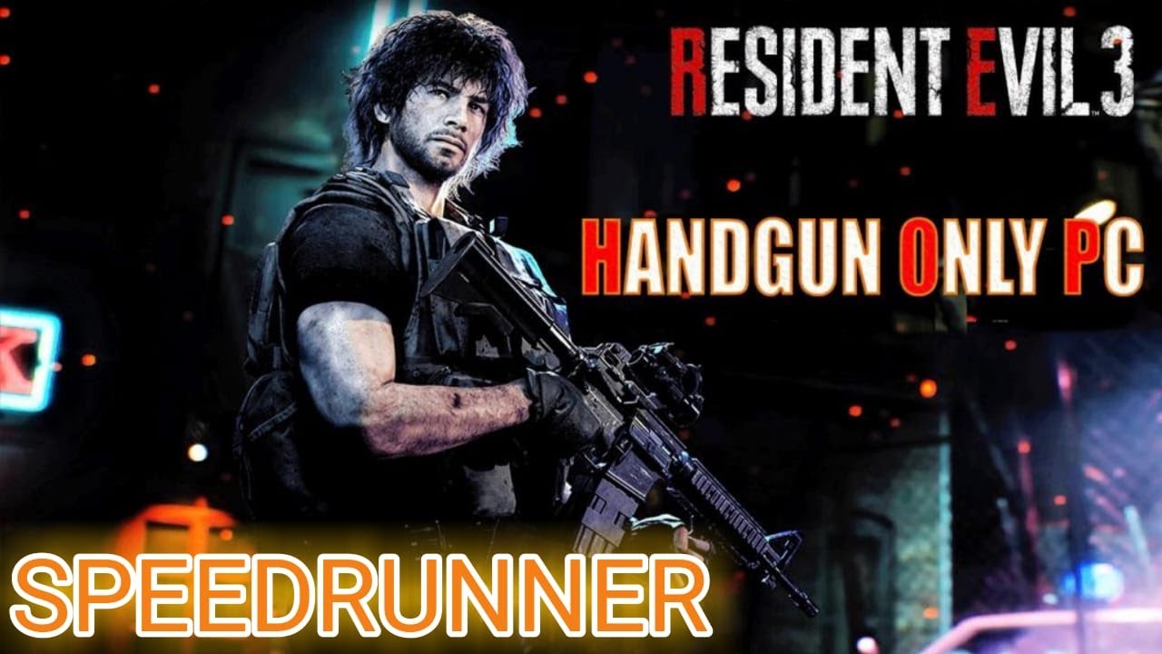RESIDENT EVIL 3 REMAKE  SÓ PISTOLA SPEEDRUN (55:09 PB)