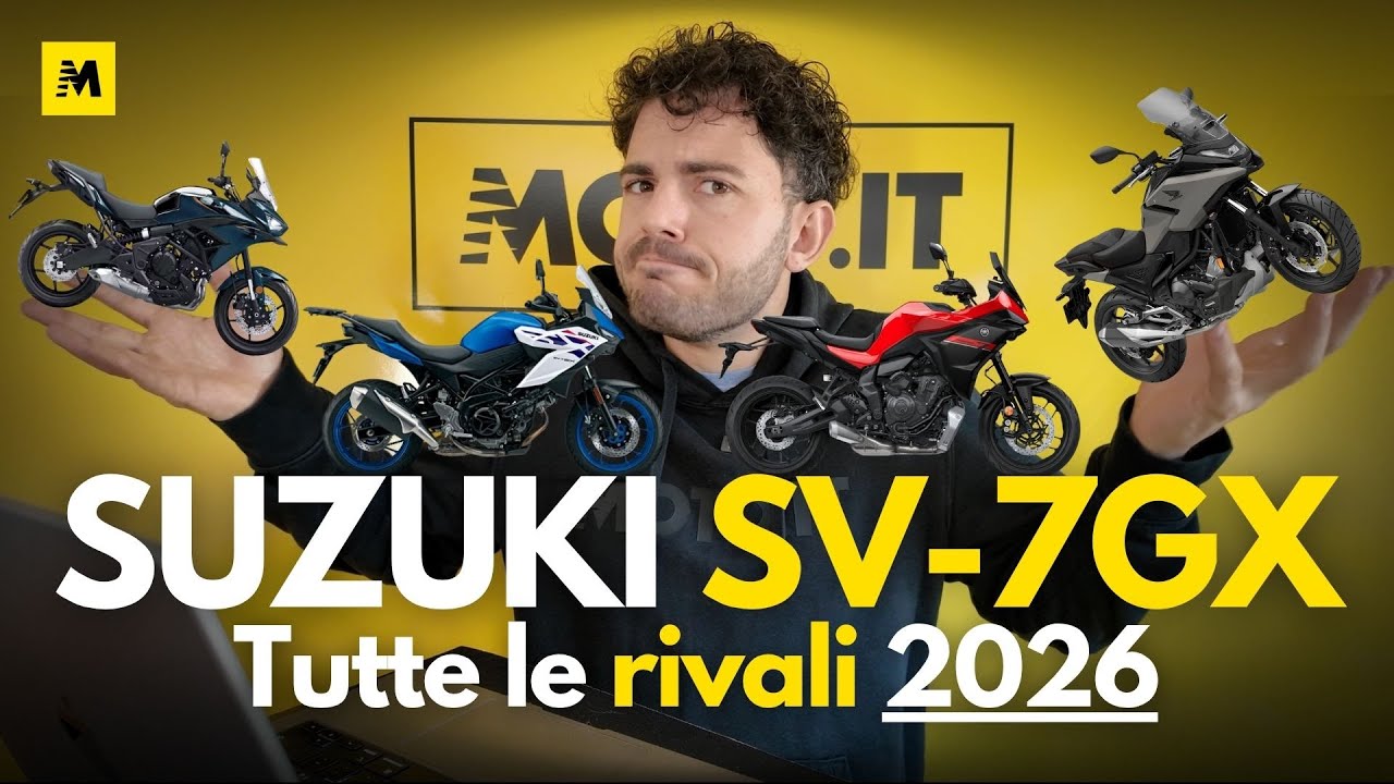 CROSSOVER medie a CONFRONTO: la Suzuki SV-7GX 2026 e le sue RIVALI